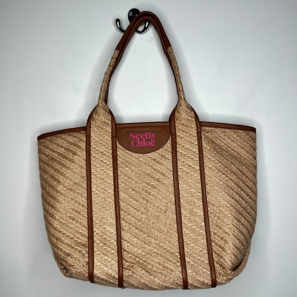 See By Chloe Jute Tote Bag - Picture 3 of 11